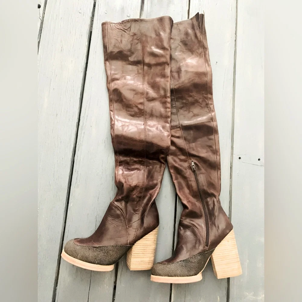 Free People ESTATE THIGH HIGH Boots NWOBox.👢👢👢